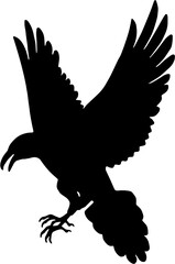 crow silhouette vector