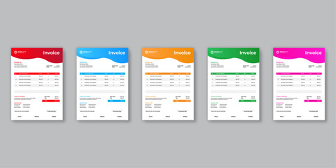 Creative Business Invoice Design And Price List Template