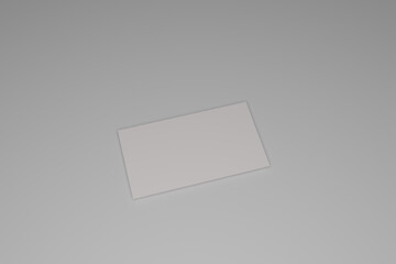 Blank business card mockup paper