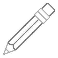 Pencil Greyscale Line Icon