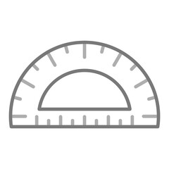 Protactor Greyscale Line Icon