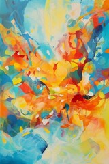 Obraz na płótnie Canvas abstract colorful background Generative AI