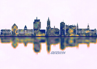 Fototapeta na wymiar Szczecin Skyline