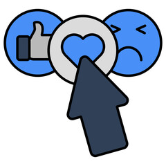 An icon design of social response 