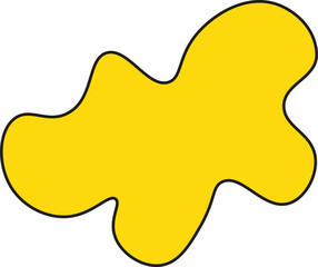 Modern creative abstract blob shape elements vector illustration. Creativity organic black blobs, blotch, inkblot and pebble, simple liquid amorphous Vector.