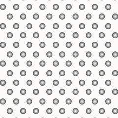 abstract seamless repeat silver polka dot pattern with white bg.