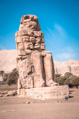 Memnon Kolosse (Amenhotep III) in Luxor, Egypt