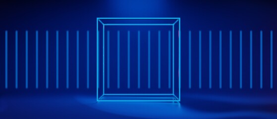 3d illustration rendering of futuristic cyberpunk city, gaming wallpaper scifi stage pedestal background, a esports gamer vs banner sign of neon glow