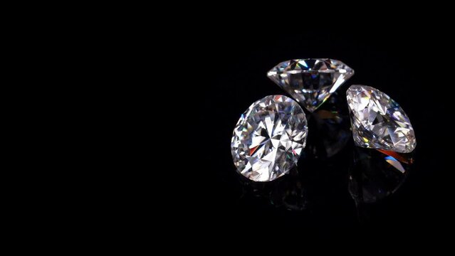 diamonds on black