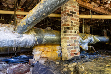 Air Conditioner supply duct work in need of repair and replacement.