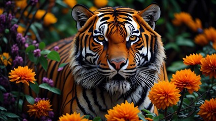 tiger in the Garden