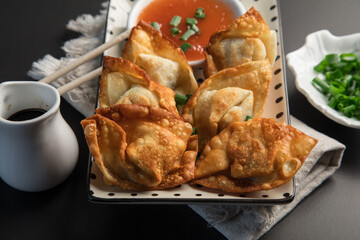 Wonton wantan chinese dim sum food dumpling street food