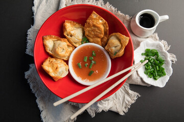 Wonton wantan chinese dim sum food dumpling street food