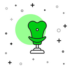 Filled outline Armchair icon isolated on white background. Vector