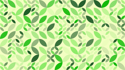 Fototapeta na wymiar Geometric background pattern of fresh green natural leave and leaf. Vector file.