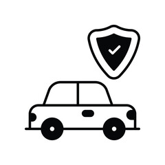 Car Insurance icon Stock illustration.