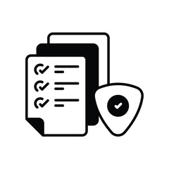 Document icon Stock illustration.