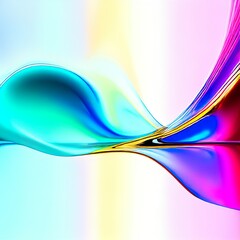 Abstract Fluid Color Wave Background Wallpaper