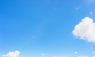 Blue sky with some clouds. View over the clouds. summer blue sky cloud gradient light white background. Beauty clear cloudy in sunshine calm air background (Generative AI) - obrazy, fototapety, plakaty