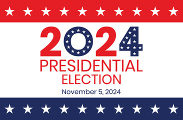 USA election 2024 vector background