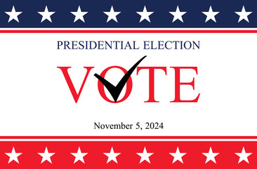 USA election 2024 vector background