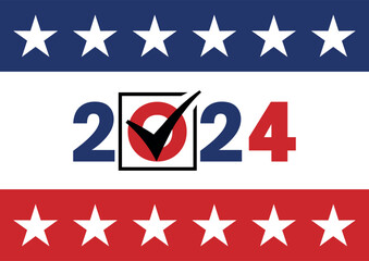 USA election 2024 vector background