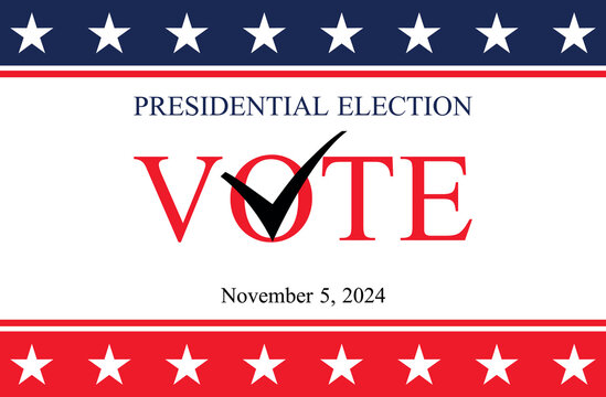 USA election 2024 vector background