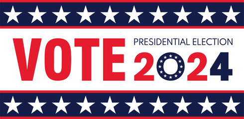 USA election 2024 vector background