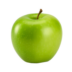 Green apple isolated. Illustration AI Generative