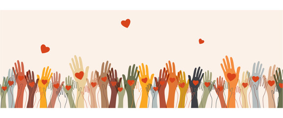 Charity, giving and donation poster template	