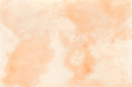 Background is watercolor on paper of delicate pastel tones pink peach beige