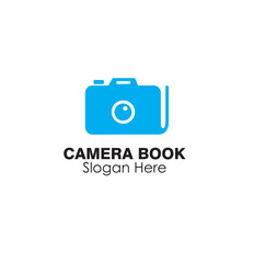 camera book logo design concept