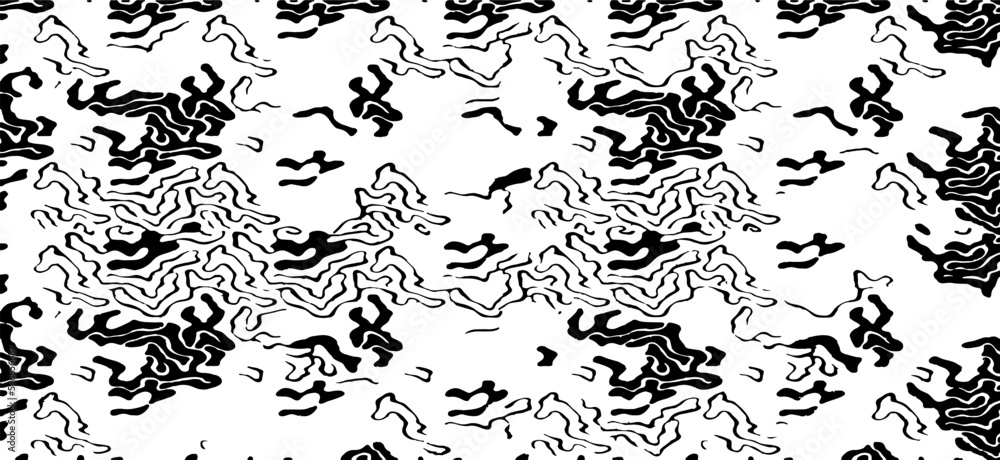 Poster monochrome texture composed of irregular graphic elements. distressed uneven grunge background. abst