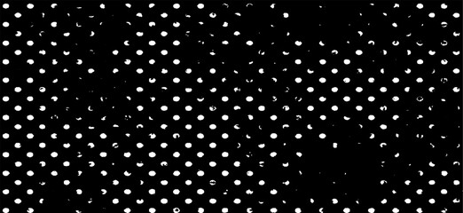 Rough, irregular texture composed of monochrome geometric elements. Overlay distressed grunge background. Abstract vector illustration. Isolated on white background. EPS10