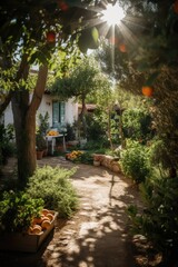 Fototapeta premium Verdant Garden of Abundance | AI Generated