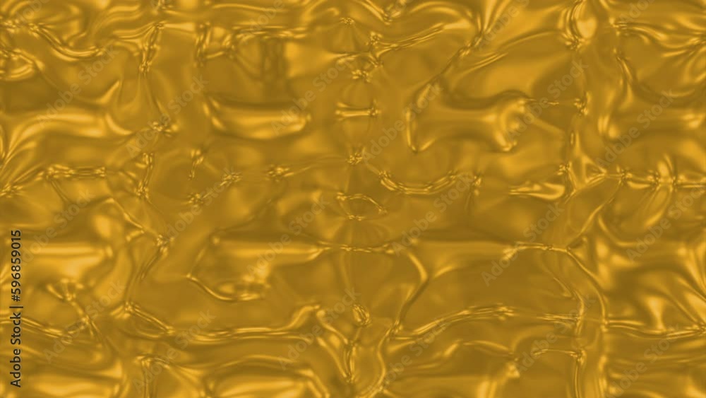 Aufkleber moving flow of ripples on surface of colored liquid. design. morphing liquid moves with metallic shi