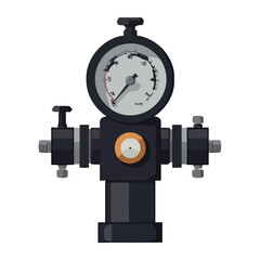 black gauge of measure tool