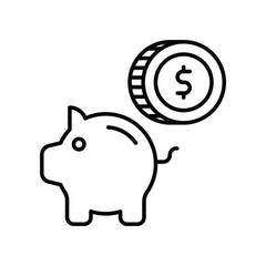 Saving icon Stock illustration.