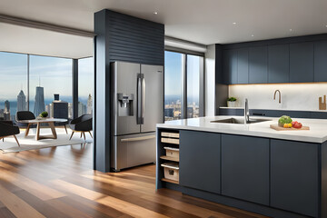 modern kitchen interior