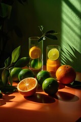 Citrus and Crystal Still Life
