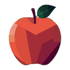 Fresh organic apple symbolizes healthy eating and freshness