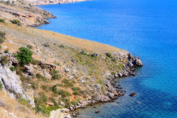 Fototapeta na wymiar Pag Island Coast, Croatia 