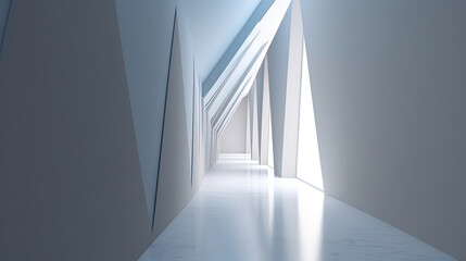 Obraz premium abstract architecture hallway background. Generative AI