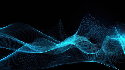 abstract blue technology background.Generaive Ai