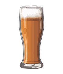 beer in glass drink