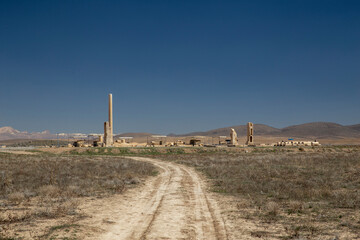 Ruins of Achaemenid Palace of Cyrus, Pasargadae, Iran