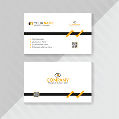 Double-sided modern and minimalist creative business card vector print-ready design template, name card, visiting card, vector card