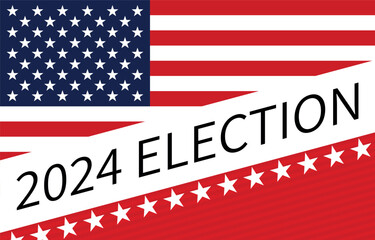USA election 2024 vector background
