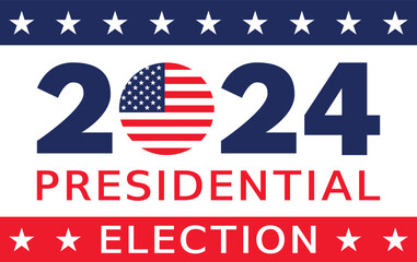 USA election 2024 vector background