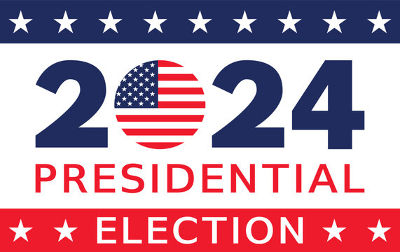 USA election 2024 vector background
